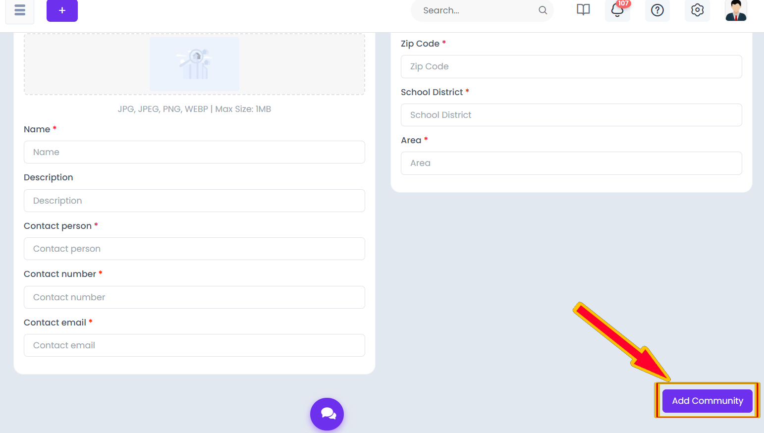 Add Community Form